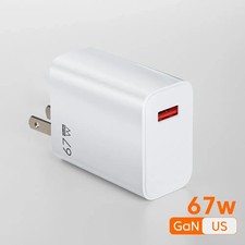 67W Fast Charging USB GaN Charger For Phone Quick Charge 3.0 Travel Adapter