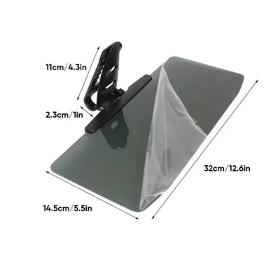Universal Car Sun Visor with Polarized Glare Protection Driver'S Anti-Glare Mirr