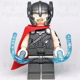 LEGO Super Heroes Thor Minifigure Ragnarok Helmet Red Cape Marvel 76084 sh0409