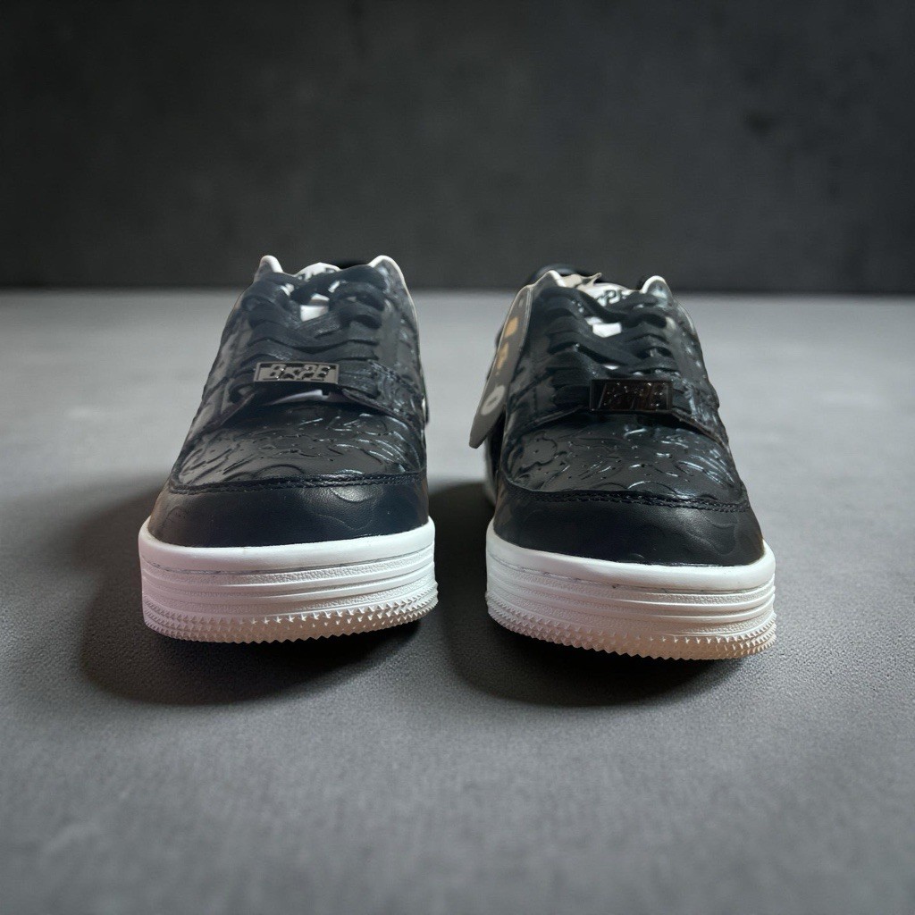 Bapesta x Future A Bathing Ape M1 Low Top Black Leather BAPE Sneaker RARE $255 FUTURE X BAPESTA LOW M1  main image 4
