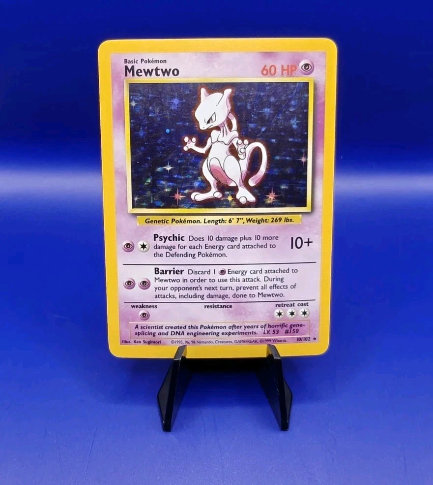 Mewtwo Pokémon TCG Near Mint or Better Base Set Individual