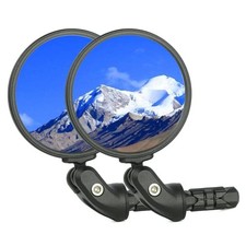 Bike Mirrors,Bike Bar End Mirror, HD Glass 3" for Flat or Drop Bar Bike 2PCS