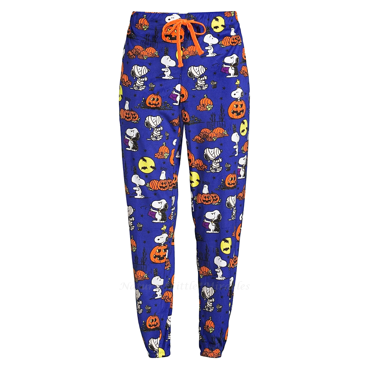 Snoopy Peanuts Womens Pajama Pants Size S- 3X Halloween Great Pumpkin  Jogger NWT