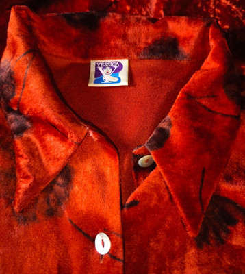 YESSICA Vintage Damen  Samt Hemd/ Bluse  Gr. M, sehr guter Zustand!