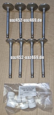 Valves Ural 375, ZIL 130, ZIL 131, inlet and outlet, 8 Pieces, Original