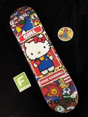 RARE Mike Carroll Hello Kitty 35th Anniversary Girl Skateboard