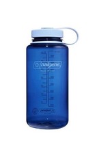 Nalgene Sustain 32oz Wide Mouth Water Bottle Indigo Blue With Blue Top