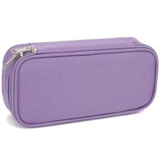 Large Capacity Pencil Case for Kids, Boys  Girls   Zippered Multi Purple