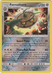 Ferrothorn 103/181 Team Up Reverse Holo Rare