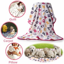 Soft Fluffy Pet Blankets Flannel Fleece Dog Cat Puppy Kitten for Warm Sleep Bed