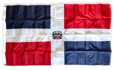 Nyl-Glo Dominican Republic Flag 3x5 Annin 192259 High Quality