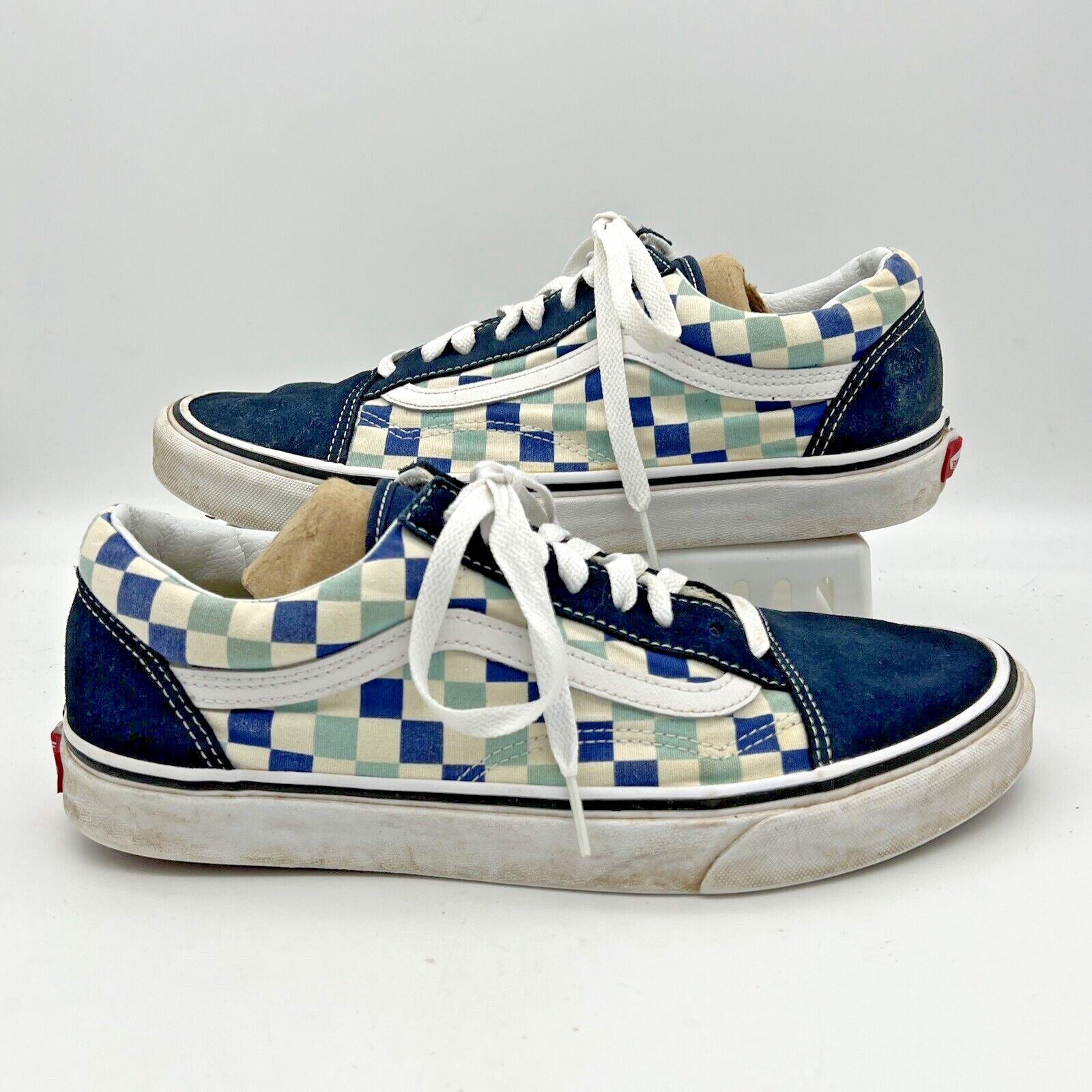 Vans Old Skool Checkerboard Checker Vans Blue Blue White Old Skool