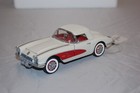 New ListingFranklin Mint 1960 Corvette Convertible 50th Anniversary White Red 1:24 Le Rare!