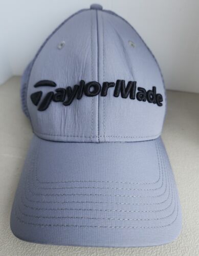 Taylormade A Flex Fitted Hat S/M gray Large 3D Logo small medium cap