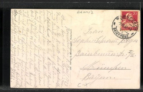 AK Rorschach, Blick auf das Städt. Krankenhaus 1932 - Bild 2 von 2
