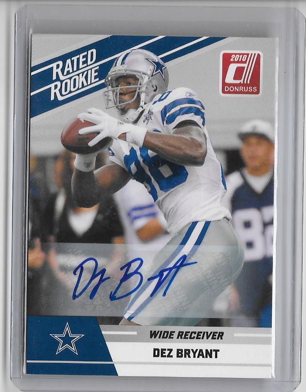 DEZ BRYANT 2010 DONRUSS RATED ROOKIE AUTOGRAPH AUTO SP/25 COWBOYS - Main Image