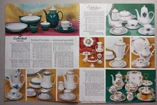 1969 Vintage Porcelain China Echt Eschenbach Magazine Catalog Print Ads 8 Pages