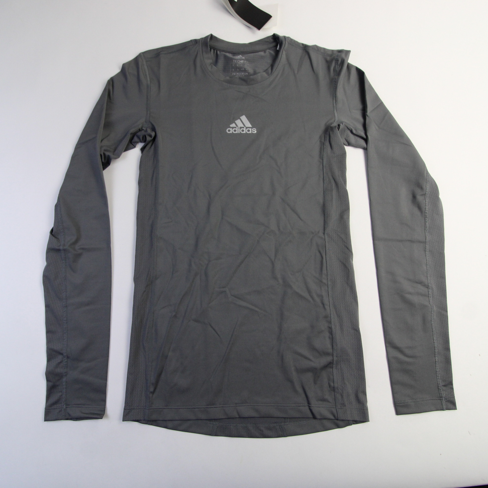 adidas Techfit Compression Top Shirt Men's XS S M L Gray Stretch New