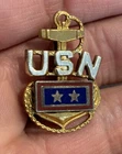WWII WW2 Sterling Silver USN Navy Sweetheart Home Front Military Pin Amcraft