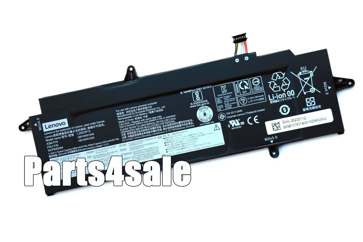 New Genuine L20C3P72 L20M3P72 L20D3P72 Battery for Lenovo ThinkPad