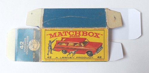 Matchbox RW #42b 1:80 Studebaker Wagonaire rot Repro "E" Box Lesney Series-75 - Bild 3 von 4