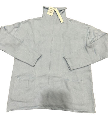 Caslon Turtle Neck Tunic Sweater In Blue Quiet - XS