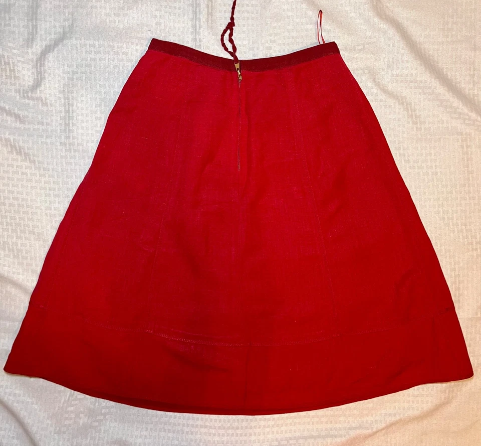 Saia Louis Vuitton de linho e seda coleção Marc Jacobs tamanho 8 EUA 40 UE - Imagem 3 de 4