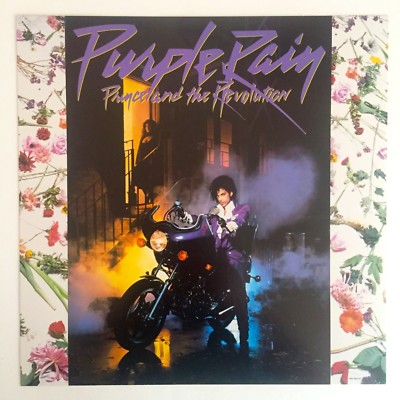 Princeプリンス「Purple Rain」付属ポスター RARE VNTG 1984 ICONIC 