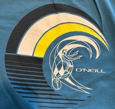 O'Neill Adapt Tee-Hydro Teal Blue graphic print short sleeve modern fit M