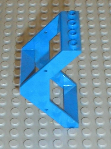 LEGO Espace space blue Window 4 x 4 x 6 Outward Sloping ref 4741 / Set ...