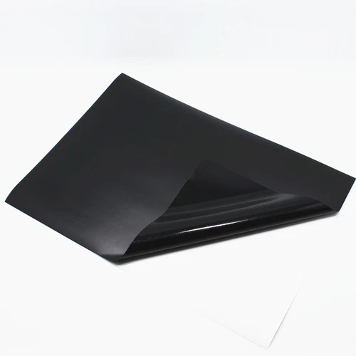 Etiqueta de hoja adhesiva autoadhesiva de PVC negro mate tamaño A4 para impresora láser - Imagen 1 de 2