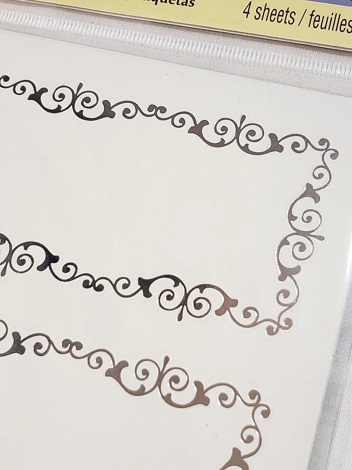 Recollections METALLIC SILVER FRAME Labels - 12 pcs - Image 4 of 4