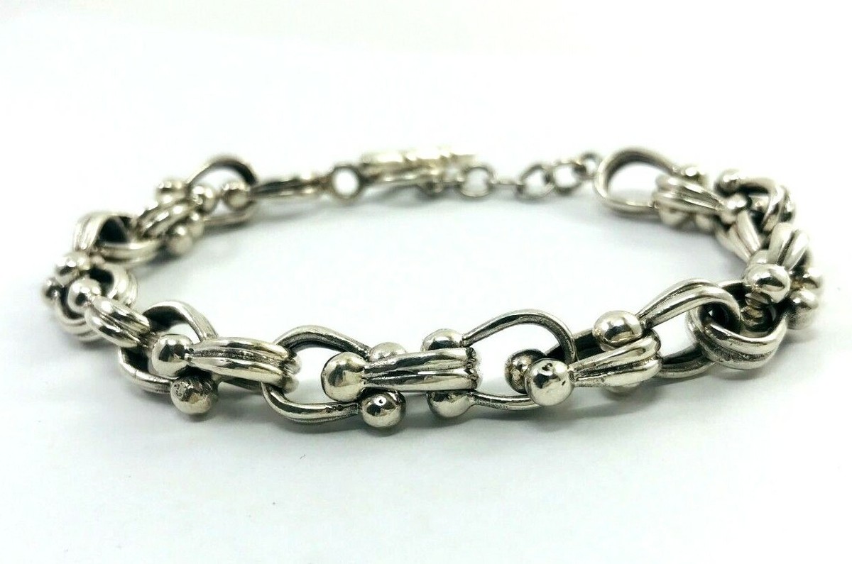 Long Taxco, Mexican 925 Sterling Silver Handmade Chain cm  49 g