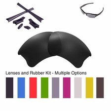 Walleva Lenses and Rubber Kit for Oakley Flak Jacket XLJ - Multiple Options