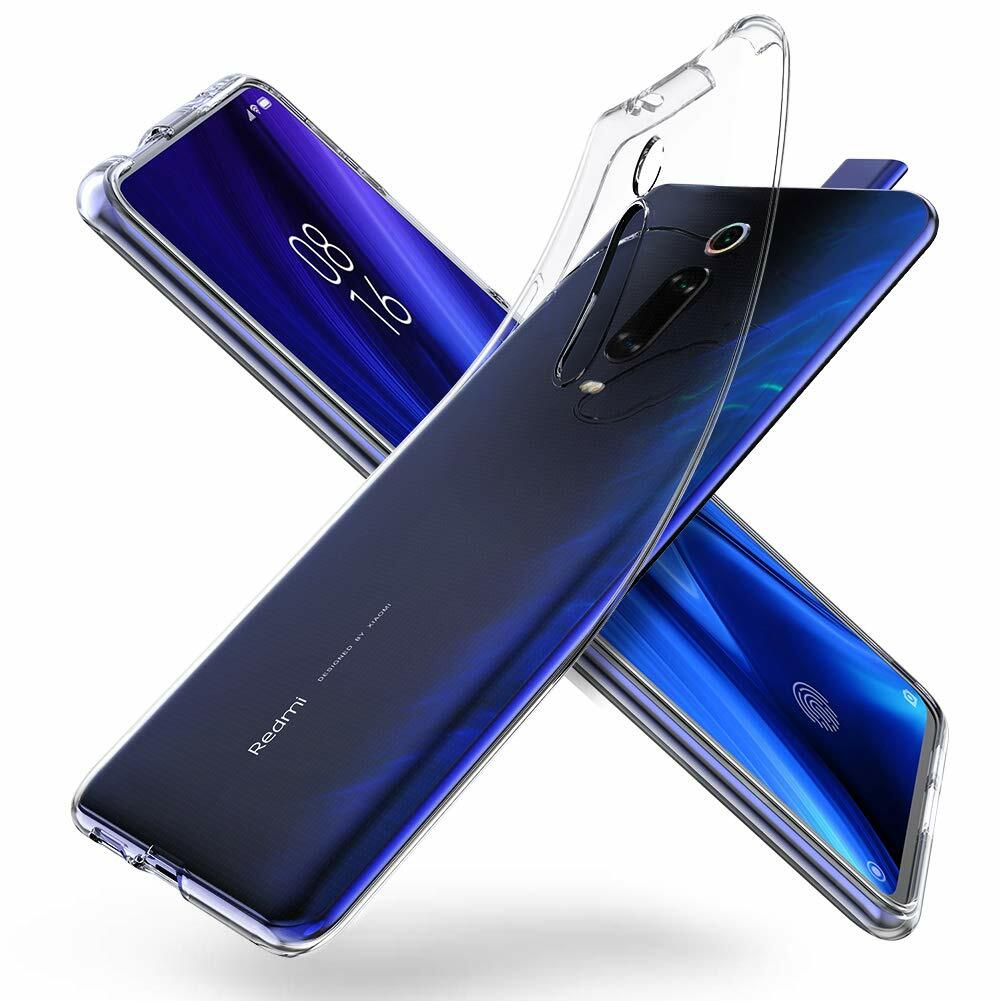 Cover Per Xiaomi Mi 9T / Mi 9T Pro Blu + 2 Pellicole Vetro Temperato | Custodia Antiurto Con Anello Rotante 360° E Supporto Magnetico
