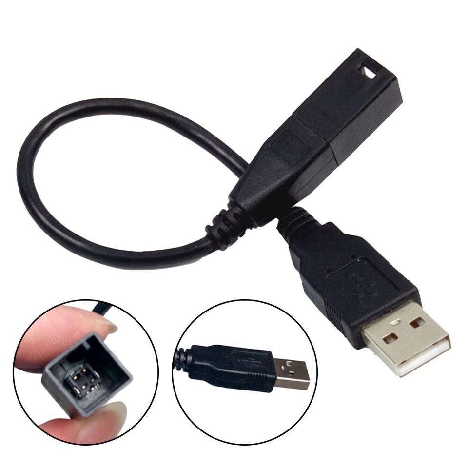 Reliable Car Radio USB Adapter Cable with USB Plug For Toyota
