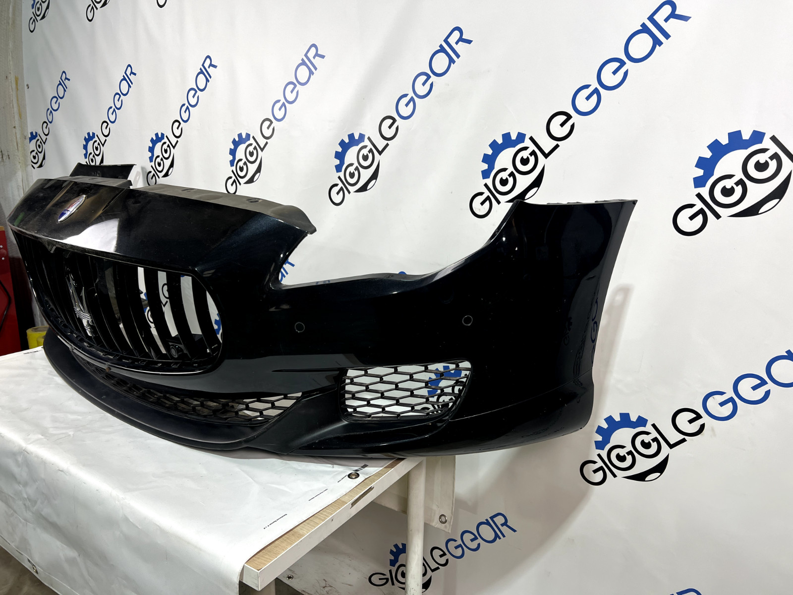 2014-2016 Maserati Quattroporte Front Bumper Cover W/ Grilles & Park Sensors OEM