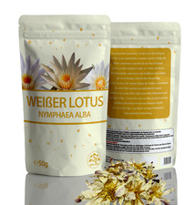50 Gramm Weiße Lotus Blüten | Nymphaea Alba | Blume der Reinheit
