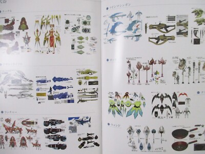PHANTASY STAR ONLINE 2 Mini Art Works w/Folder Fan Book Akikazu