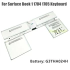 51Wh New Battery G3HTA024H For Microsoft Surface Book 1 1704 1705 Keyboard Base