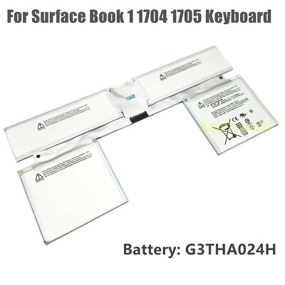 51Wh New Battery G3HTA024H For Microsoft Surface Book 1 1704 1705 Keyboard Base