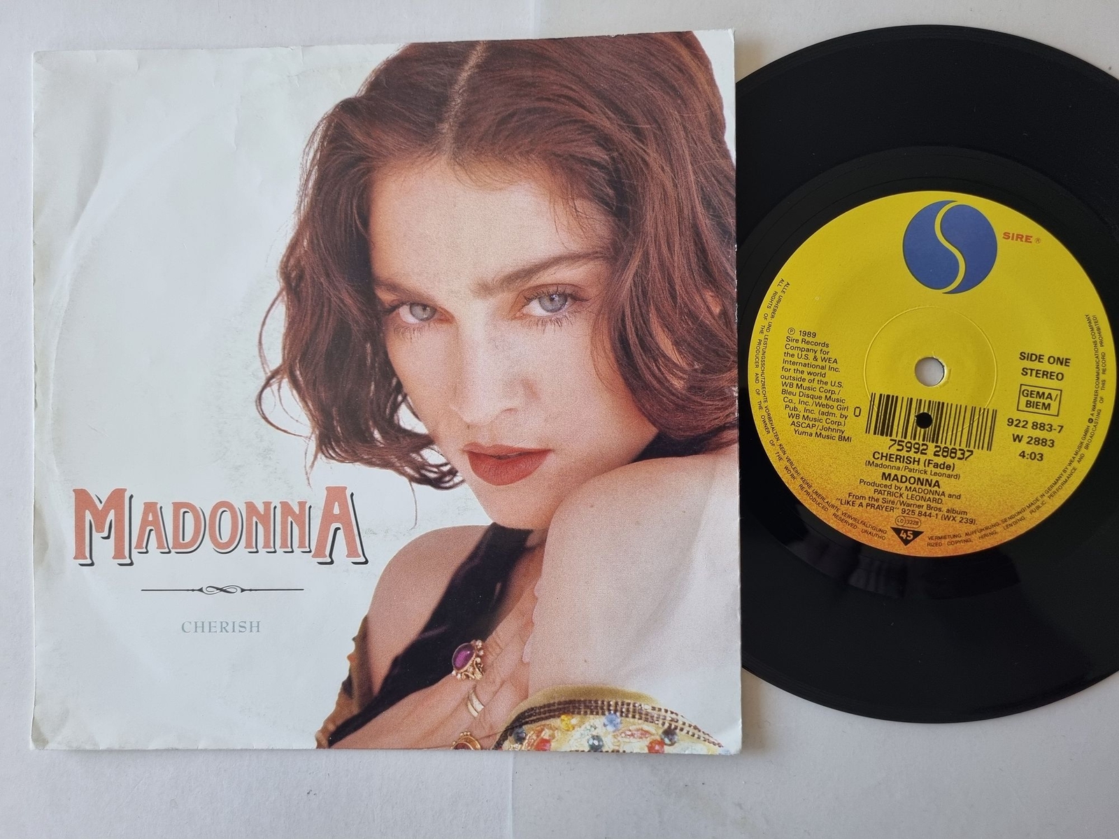 Madonna - Cherish/ Supernatural 7'' Vinyl Germany