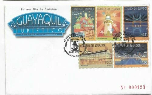 Celebridades sobre de Primer Día sellos de Ecuador