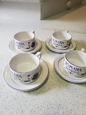 Romana Sambuca  Coffee Cups ~Italy with Saucers set of 4