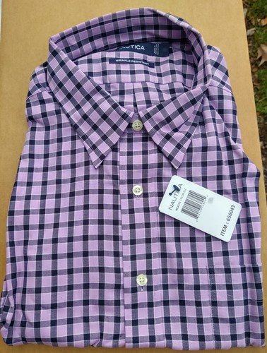 NWT NAUTICA MENS DRESS SHIRT REGULAR 