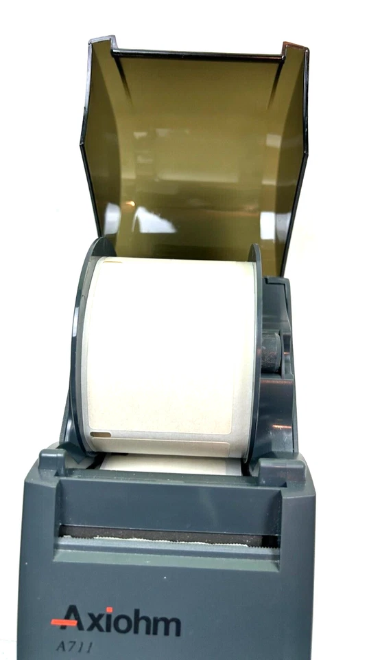 AXIOHM A711 THERMAL LABEL RECEIPT PRINTER SKGG420U w/ Cord Replacement - Image 3 of 4