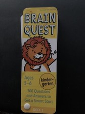 Workman Brain Quest for Kindergarten Companion Cards Deck 1 Like New