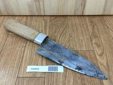 Japanese Chef's Kitchen Knife DEBA Vintage HEAVY DIY Repaired 173/316mm AA840