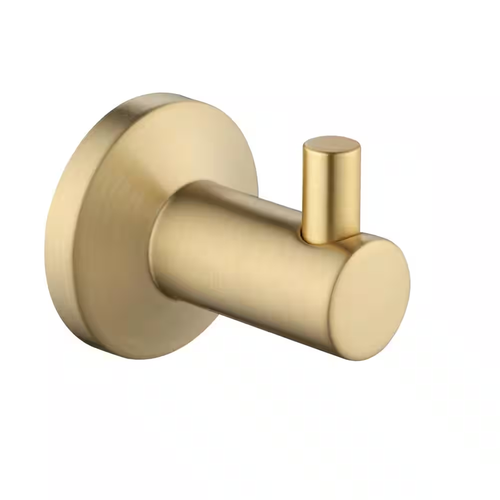 Dorind Knob Robe/Towel Hook in Brushed Gold - 第 1/8 張圖片