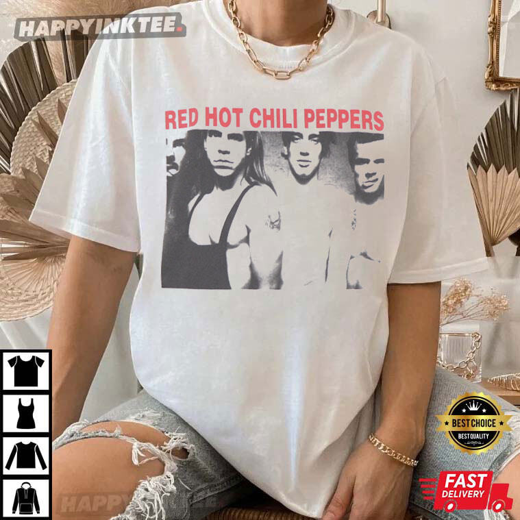 Red Hot Chilli Peppers White Short Sleeve T-shirt Unisex S Red Hot Chilli Peppers White Short Sleeve T-shirt Unisex S